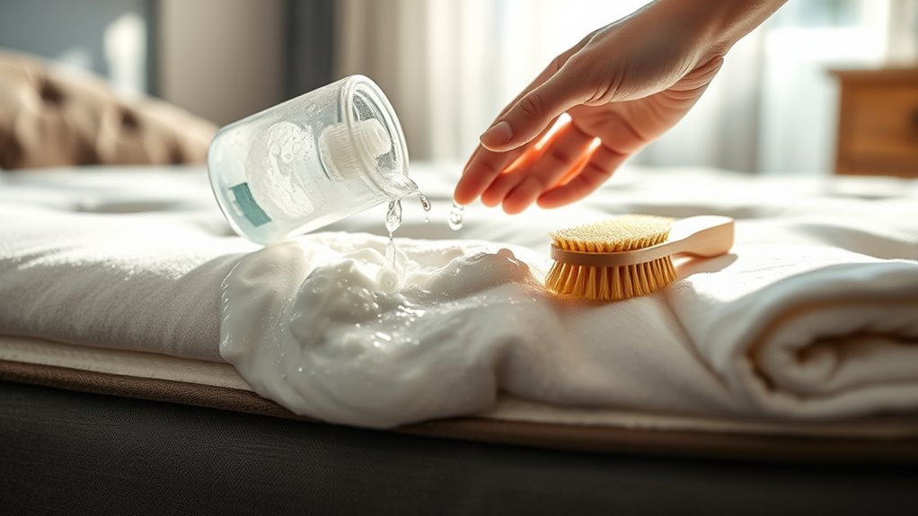 apply cleaning solution effectively