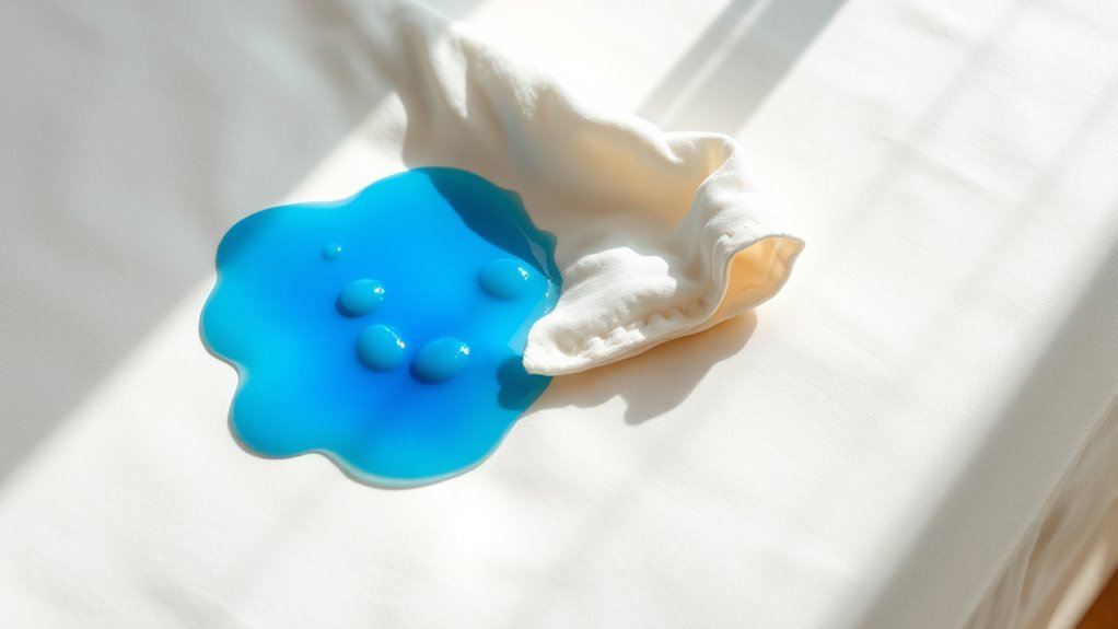 blot don t rub absorb