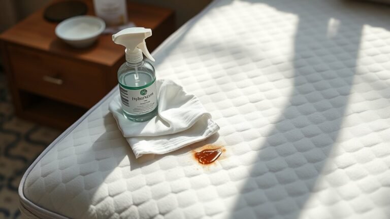 clean hybrid mattress spills