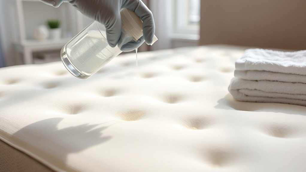 cleaning sweat stains mattress