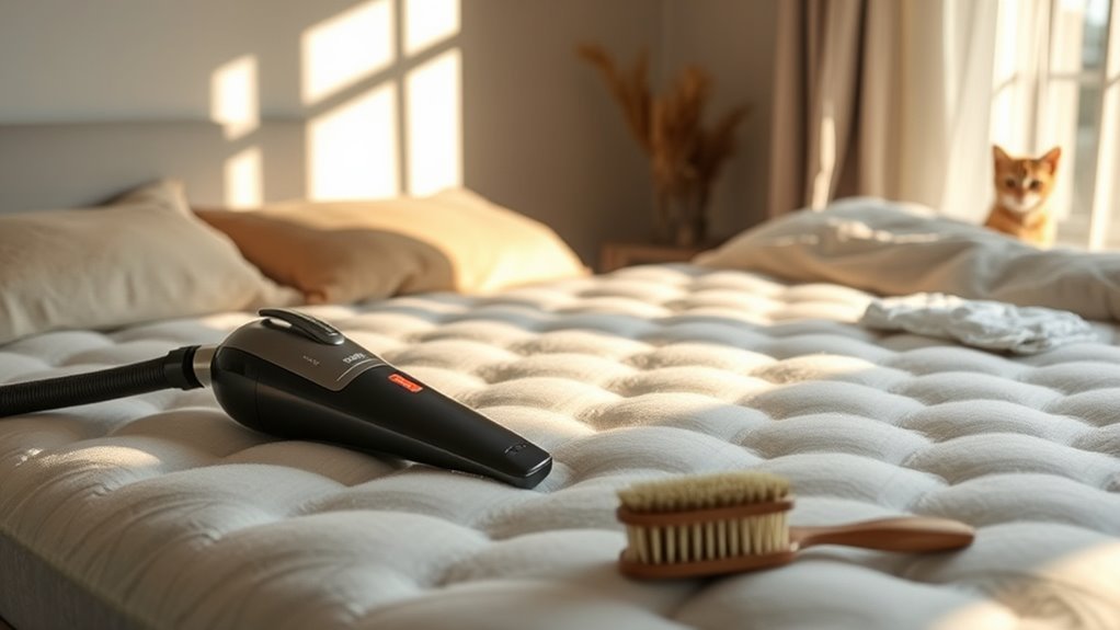 cleaning wool mattress dander