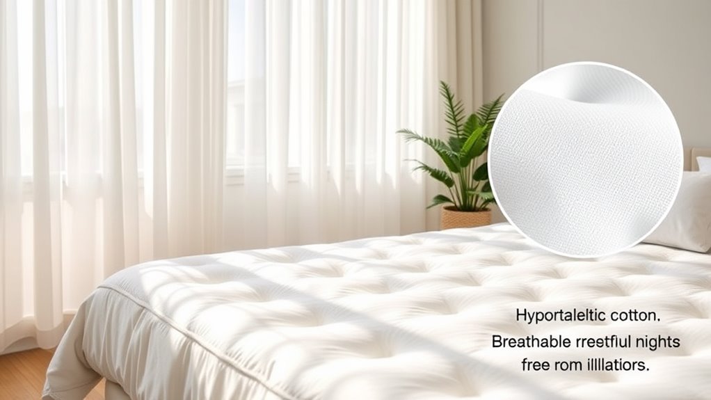 cotton mattresses promote allergy relief