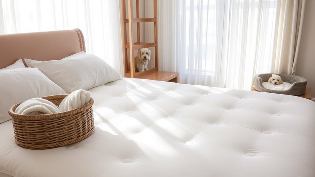 designate pet free sleeping areas