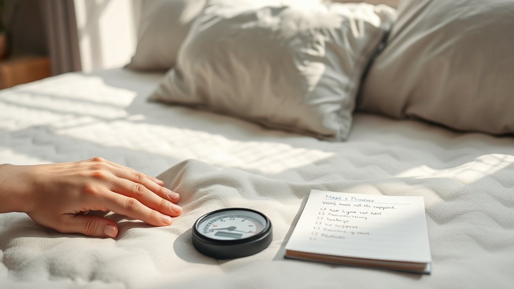 evaluate mattress support needs