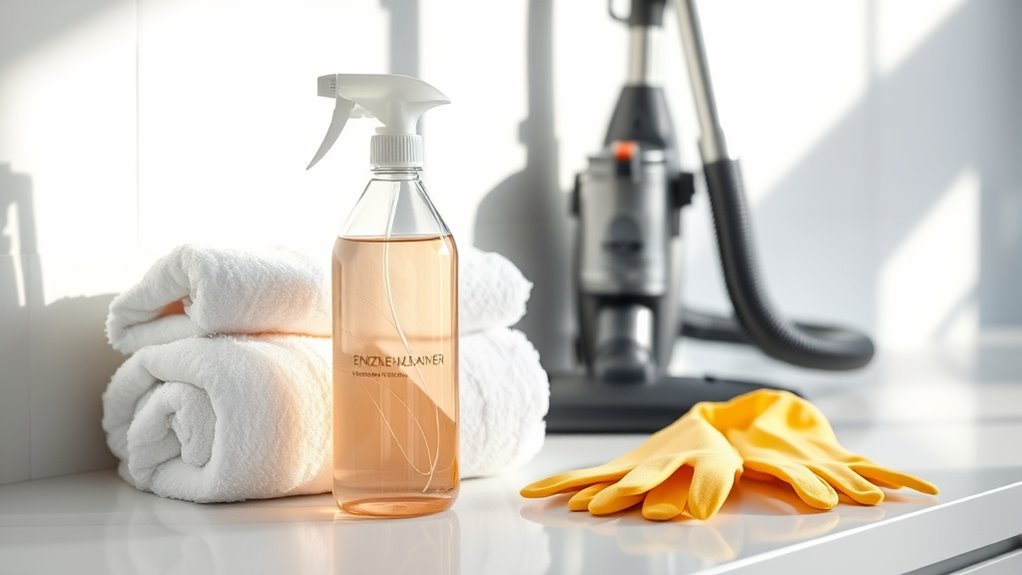 gather mattress cleaning supplies