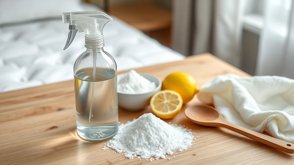 gather mattress cleaning supplies