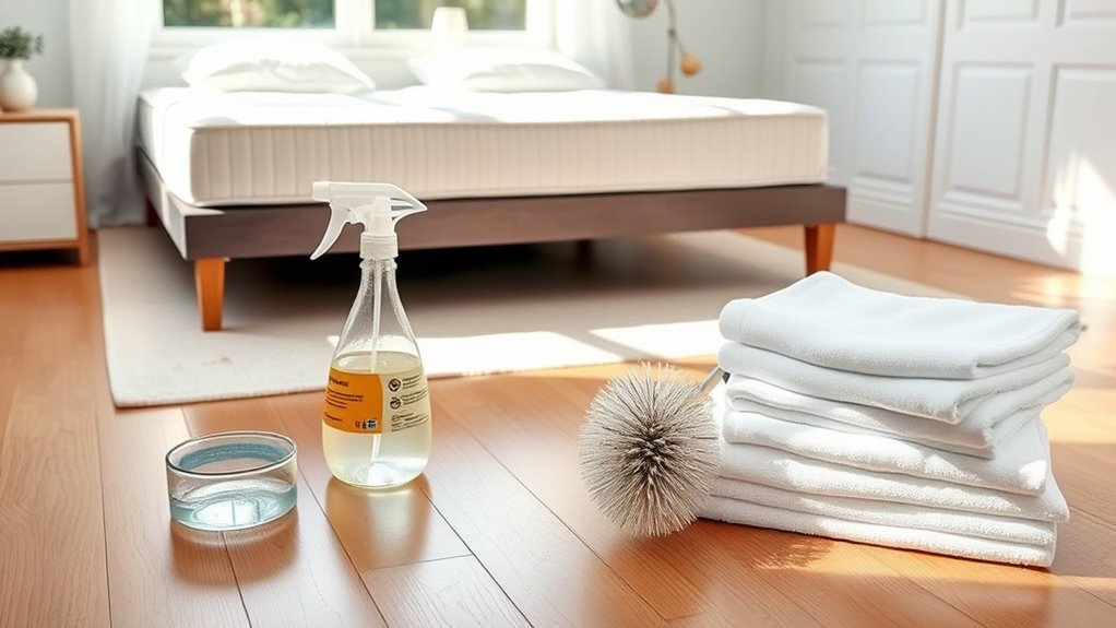 gather mattress cleaning supplies