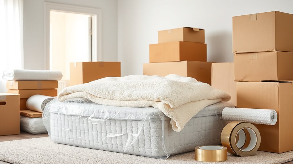 gather mattress packing supplies