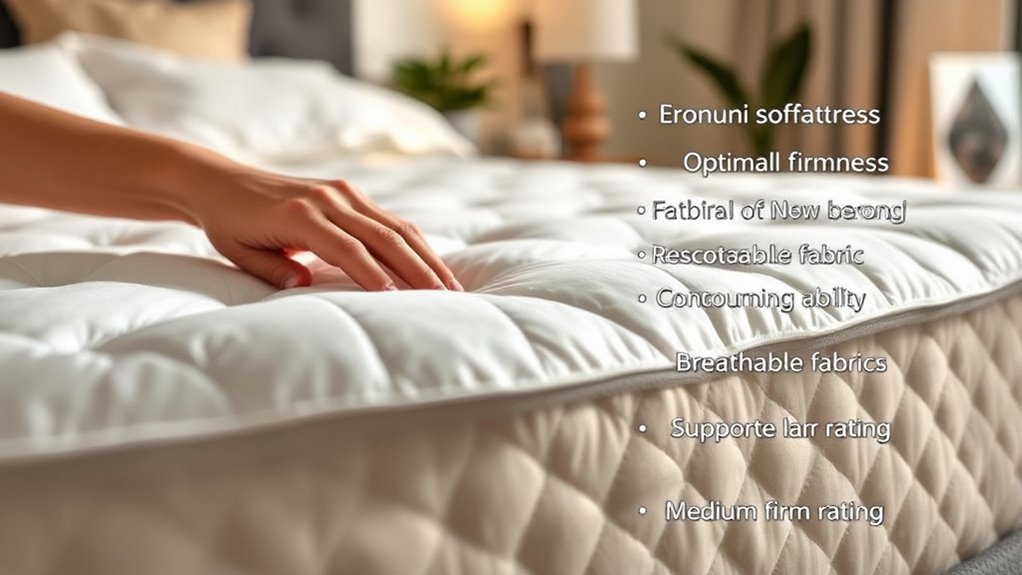 key mattress features checklist