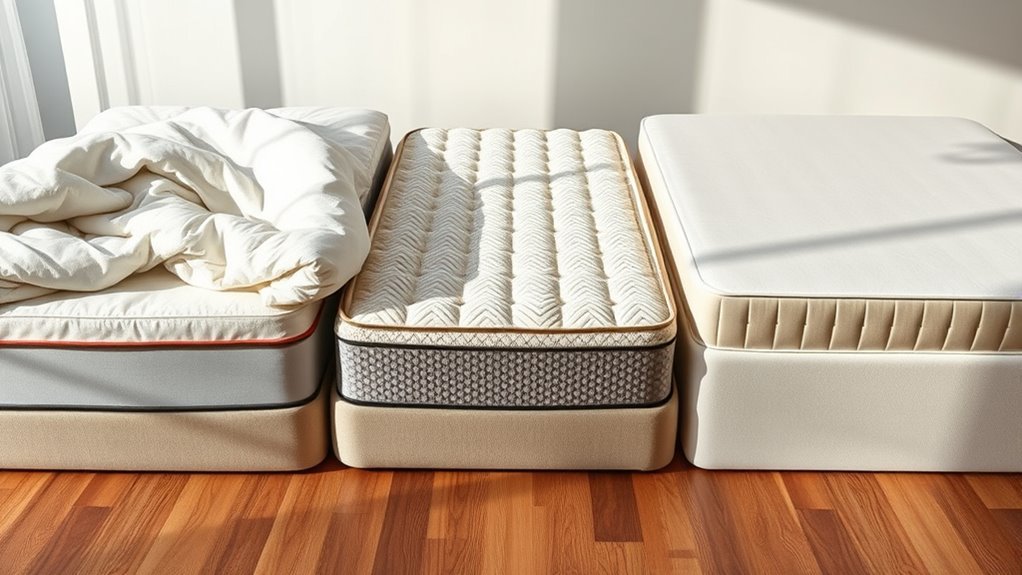 material type comfort comparison
