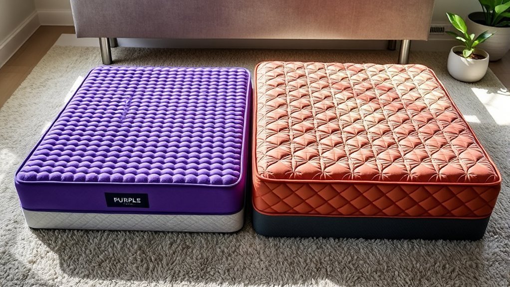 mattress comparison purple vs layla