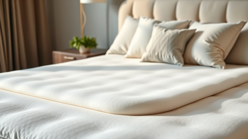 mattress topper enhances support