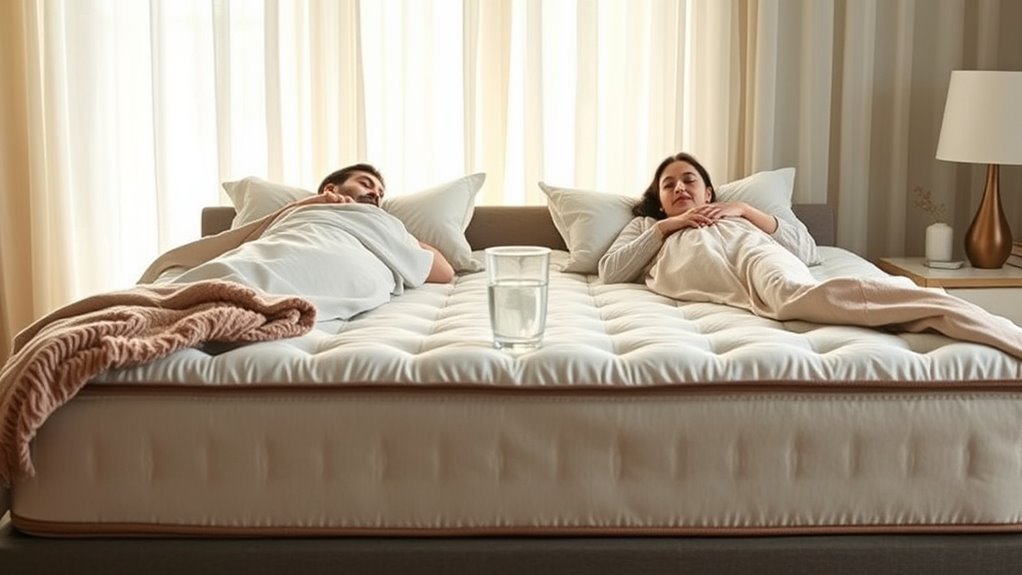 reduced motion transfer mattress