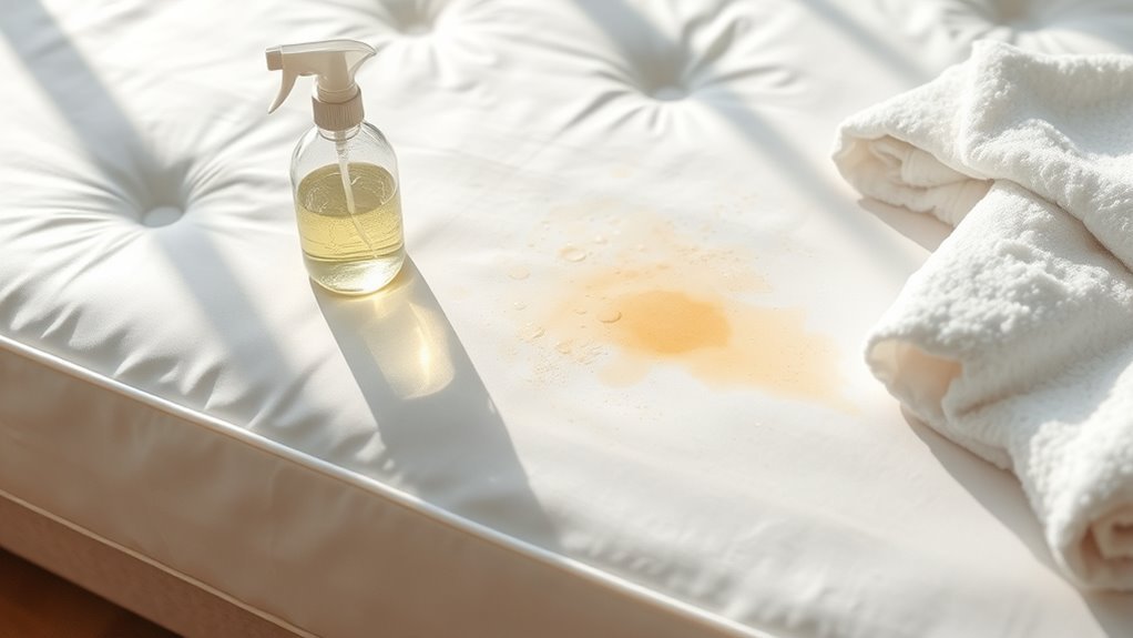 removing sweat stains mattress