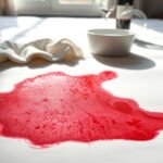 removing wine stains mattress