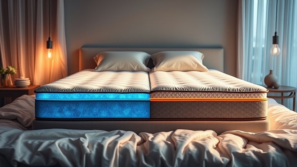 temperature regulating mattress materials