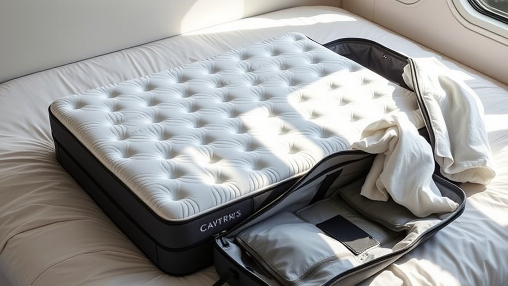 travel mattress spill protection