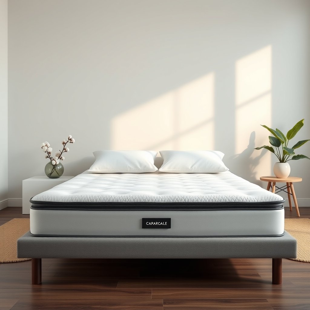 A high-quality allergen-proof mattress encasement protecting a cotton mattress in a guest room