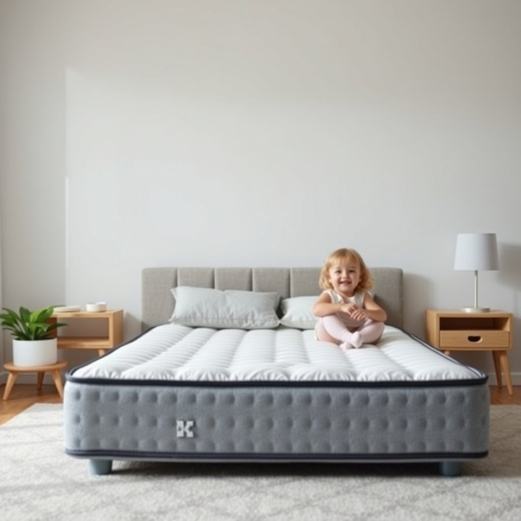 Infographic on dust mites and breathable mattress covers for kids with allergies