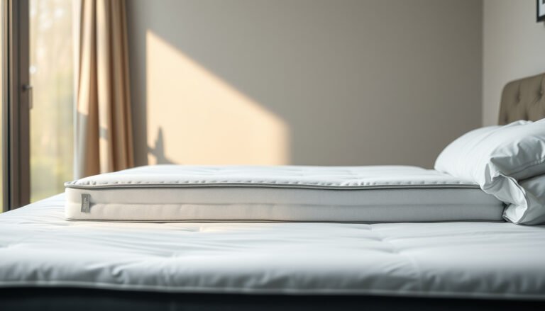 A back sleeper testing a firm mattress, ideal for those with joint pain.
