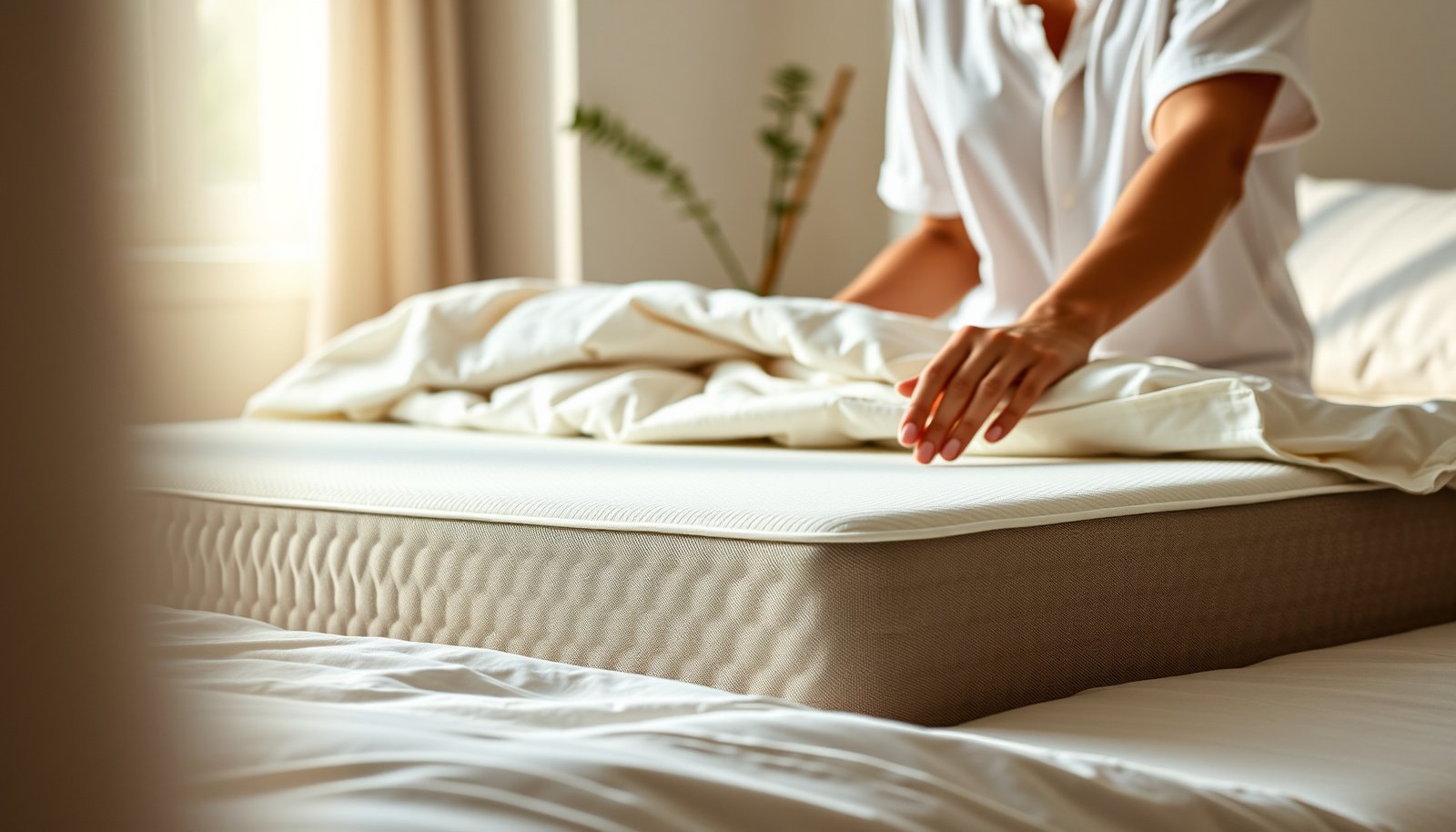A combination sleeper exploring options for latex mattresses suitable for allergy sufferers.