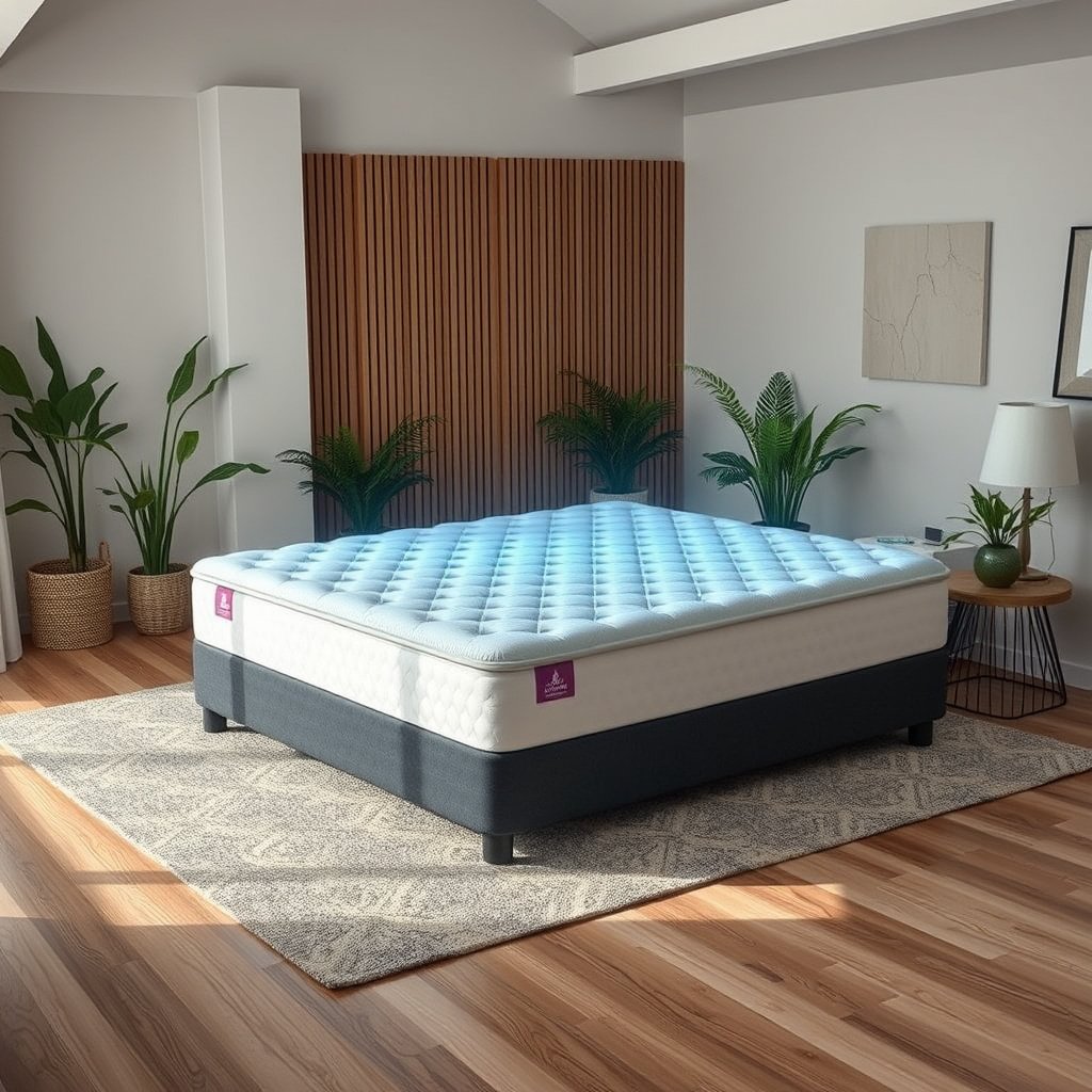 Image illustrating how to select the right firmness for spinal alignment in cooling mattresses for heavy people with sciatica