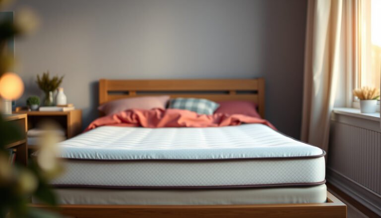 Image showing a comfortable memory foam mattress suitable for kids with eczema.
