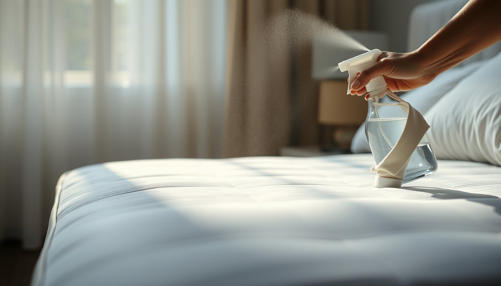 Steps to clean a latex mattress with sweat odors using safe methods.