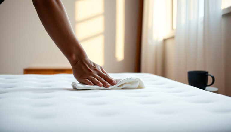 Step-by-step guide on cleaning a latex mattress with coffee odors using natural methods