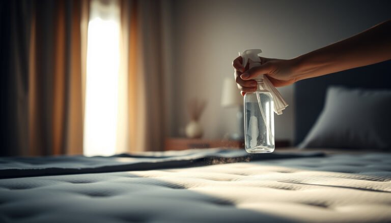 Step-by-step guide to clean a hybrid mattress with sweat stains using natural methods.