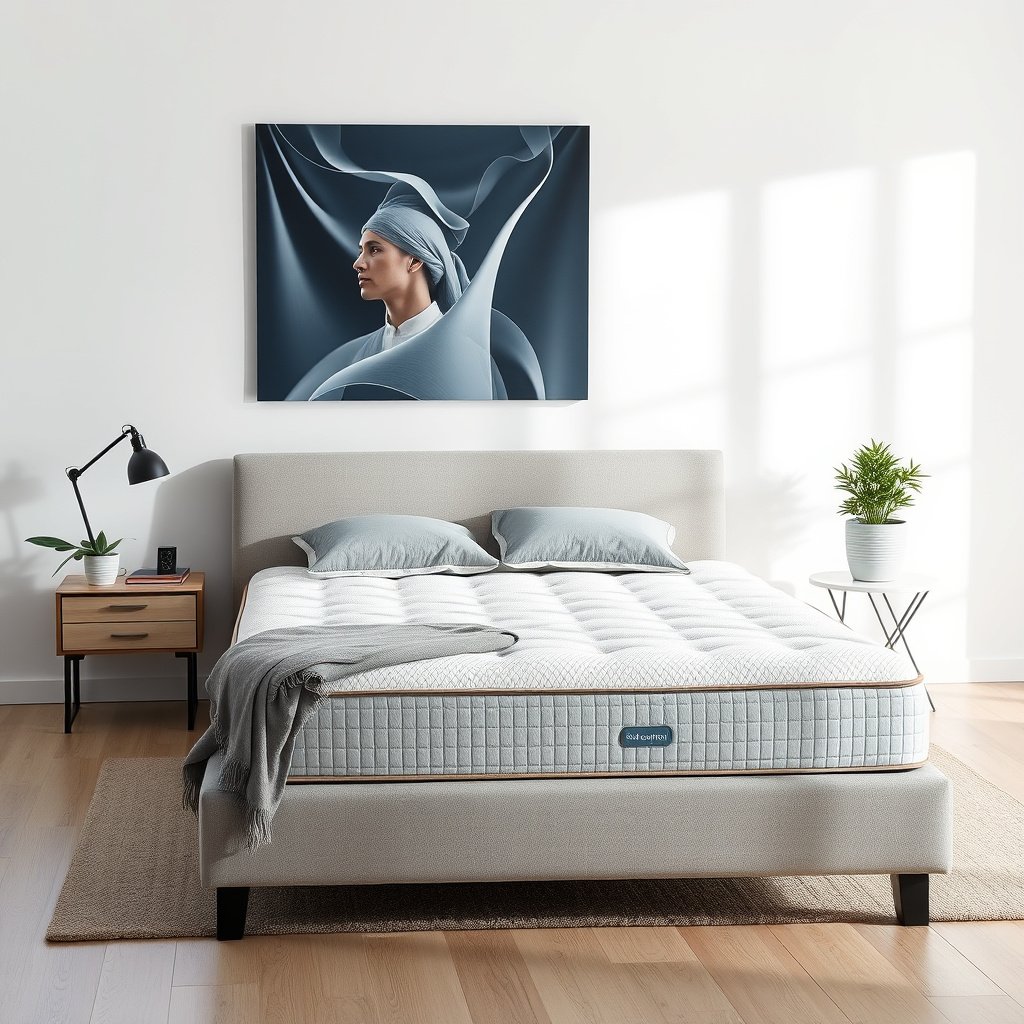 Infographic highlighting essential cooling features for side sleepers with allergies in a mattress.