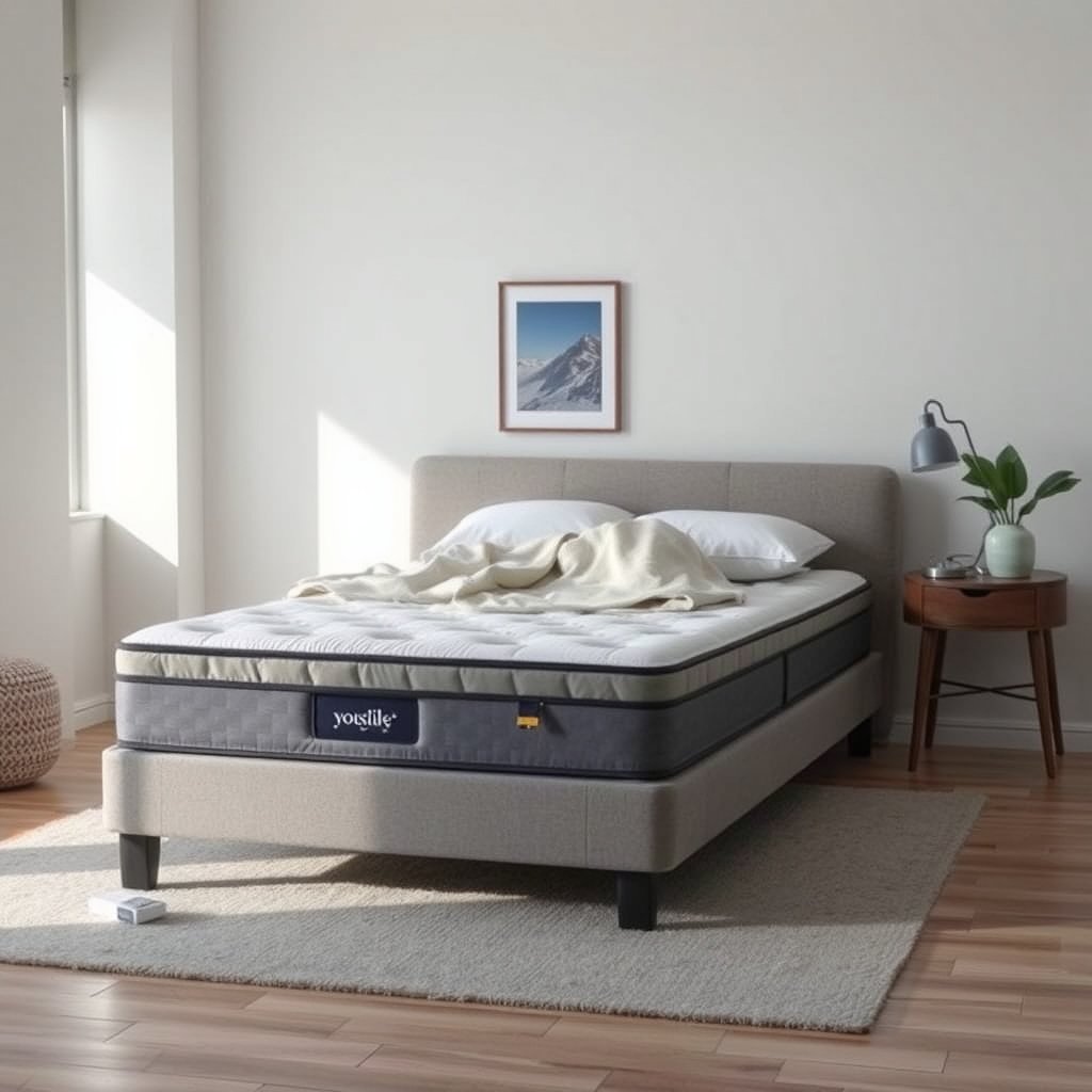 Cooling mattress with support features for back sleepers experiencing night sweats.