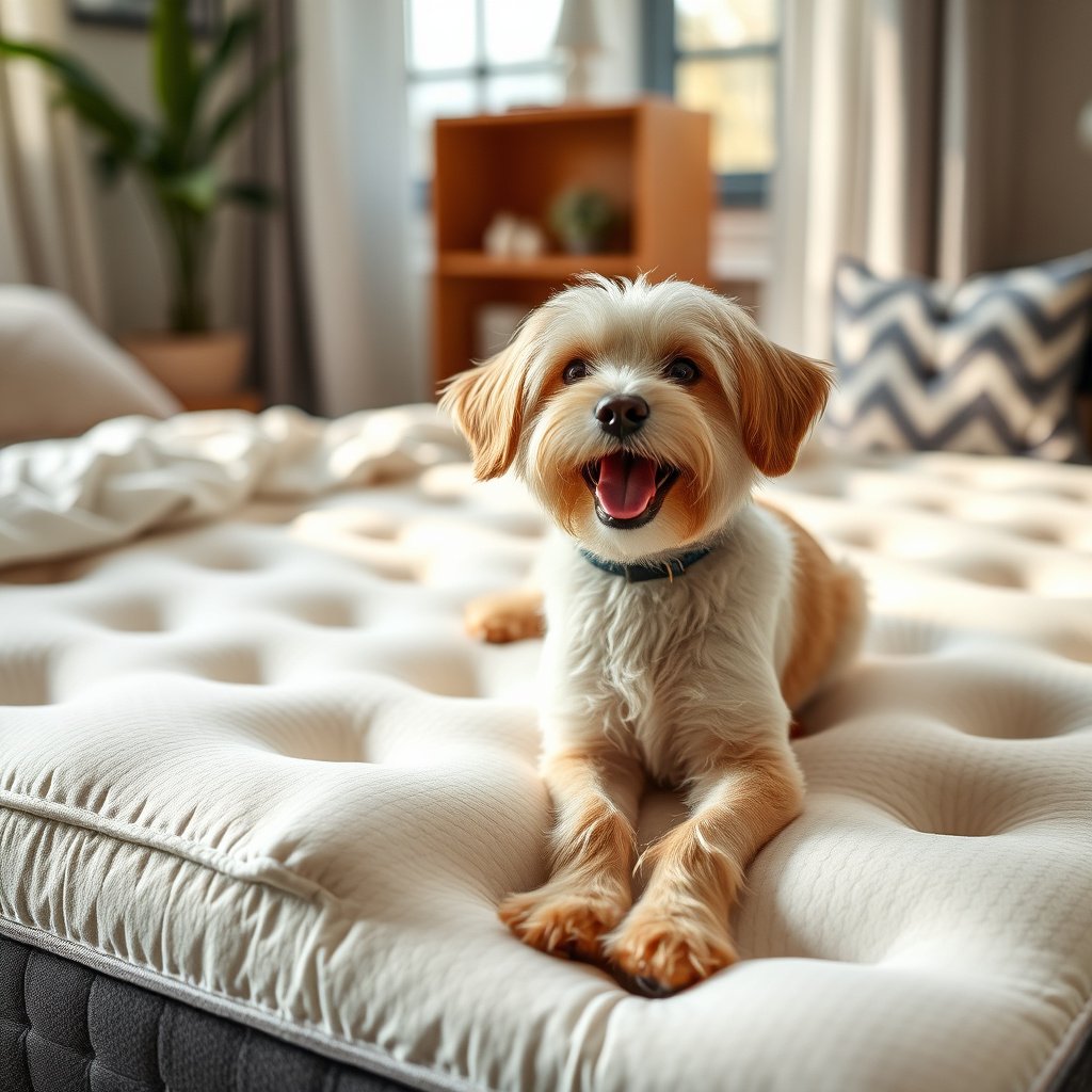 Gathering the right tools for cleaning a memory foam mattress with pet hair buildup