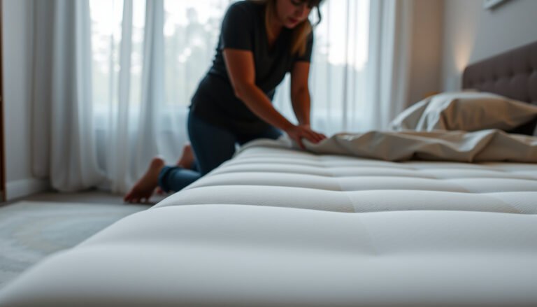 Combination sleepers adjusting a too-firm mattress to relieve back pain.