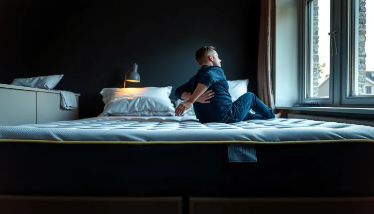 A combination sleeper adjusts a too-soft mattress for back pain relief.