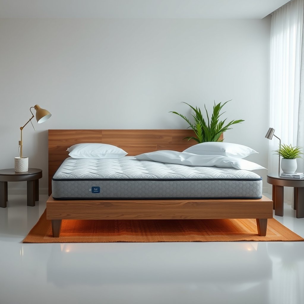 Illustration showing how humidity affects gel-infused mattresses, highlighting mold-prone areas.
