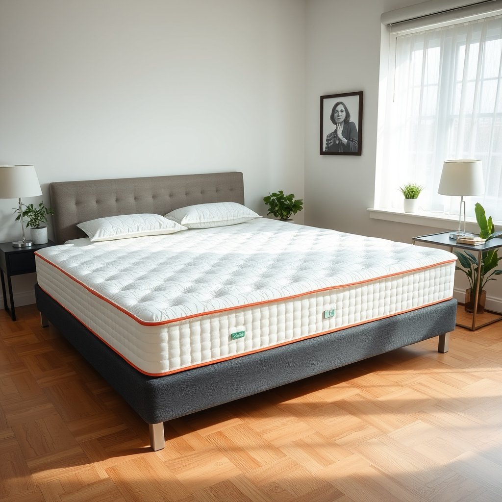 Person inspecting a memory foam mattress for food odors before cleaning
