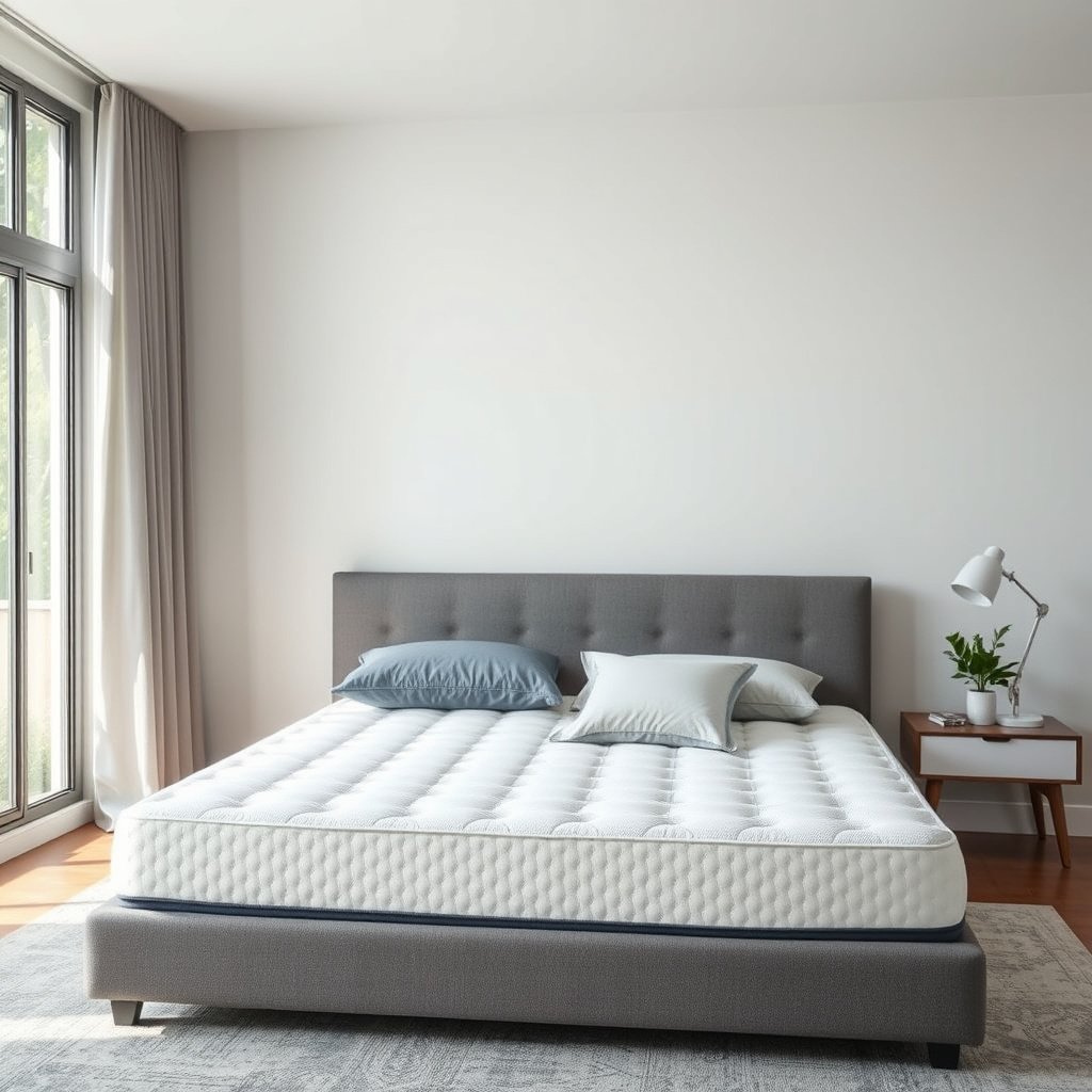 Illustration showing how a too firm mattress affects side sleepers with asthma.