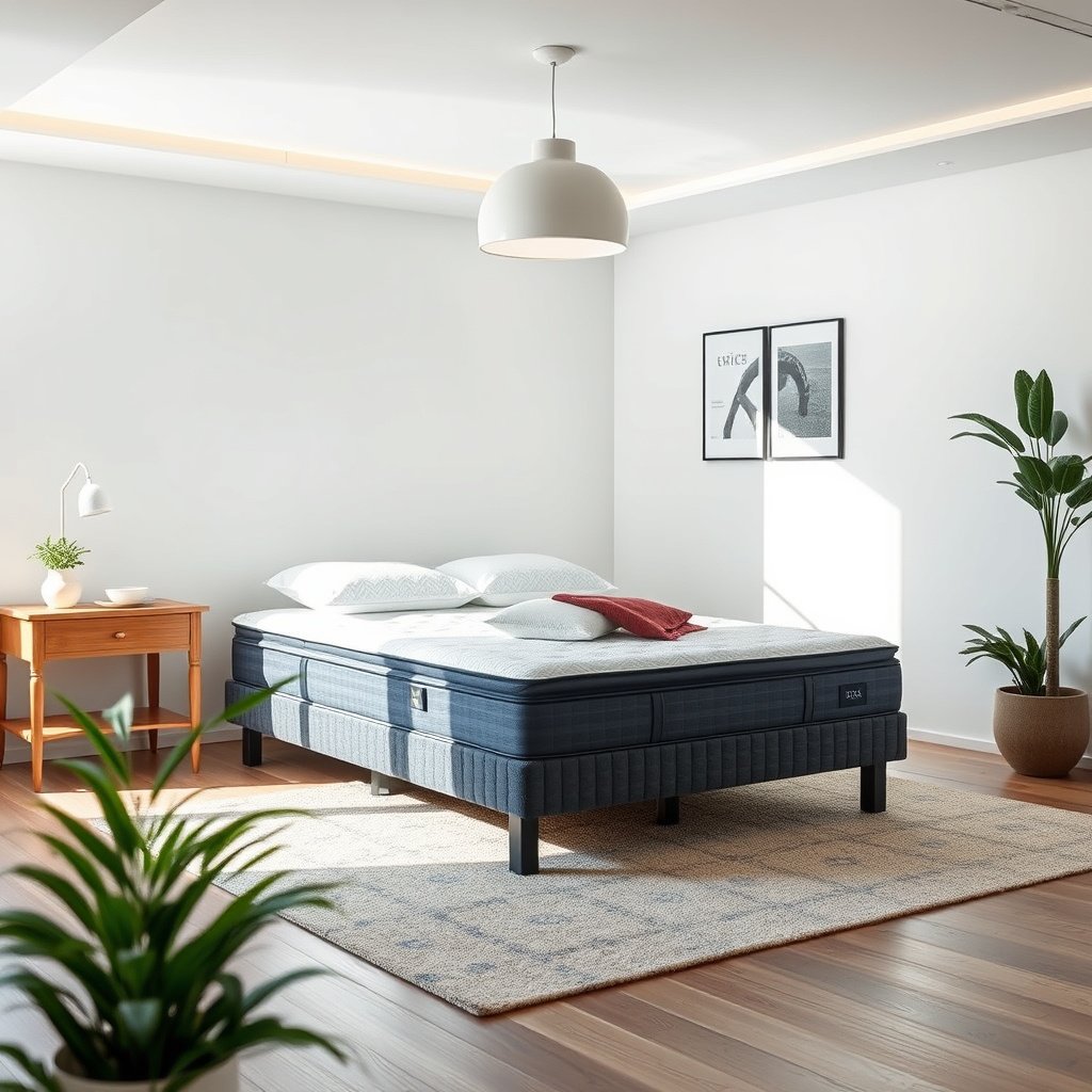 Image illustrating cooling features for innerspring mattresses suitable for back sleepers with hot flashes.