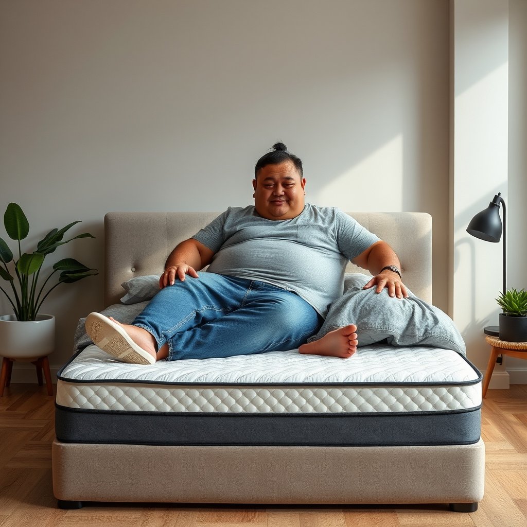 Illustration of matching latex mattress firmness to body weight for neck pain relief