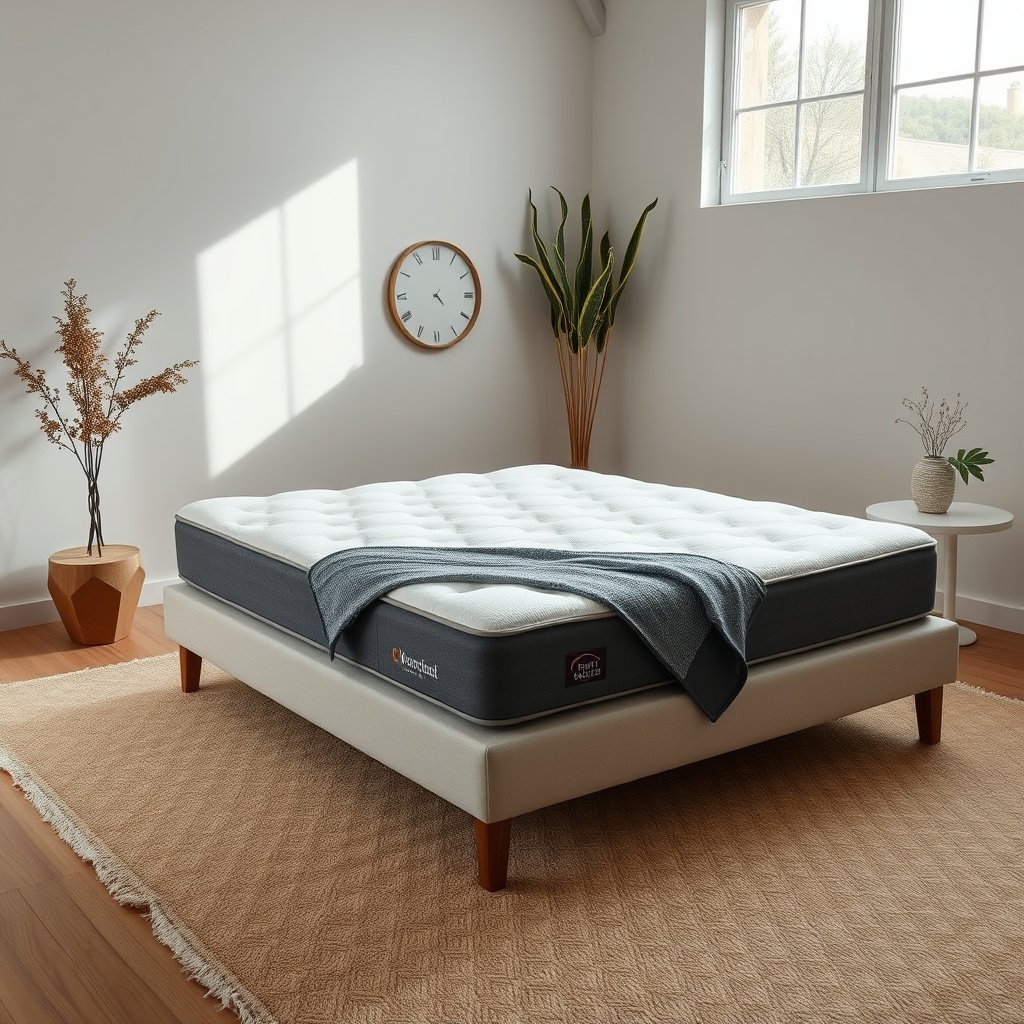 Illustration showing ways to lower humidity around a wool mattress to prevent dust mites