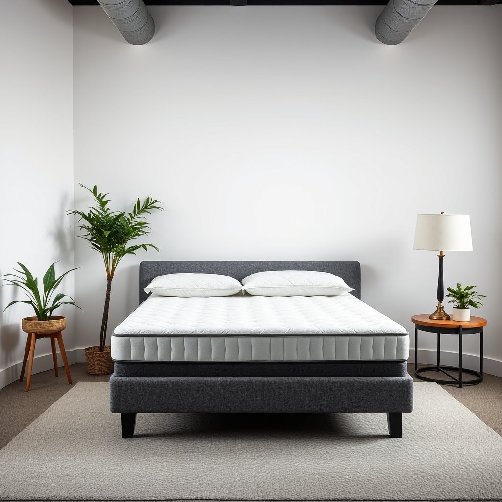 Infographic on selecting a memory foam mattress for back sleepers and snorers.