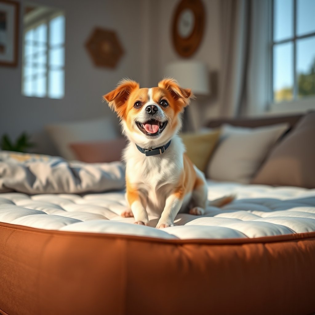 Preparing a cotton mattress to prevent pet hair from locking in during storage.