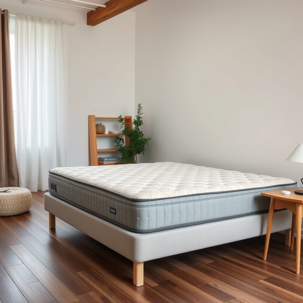 Inspecting and decluttering the area to protect a wool mattress from bed bugs during renovation.