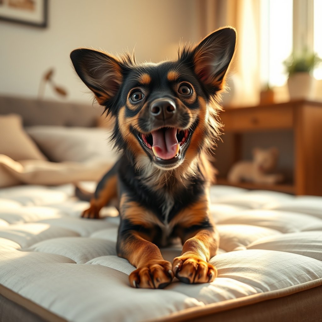 Cotton mattress being prepared for storage to protect against pet dander and dust