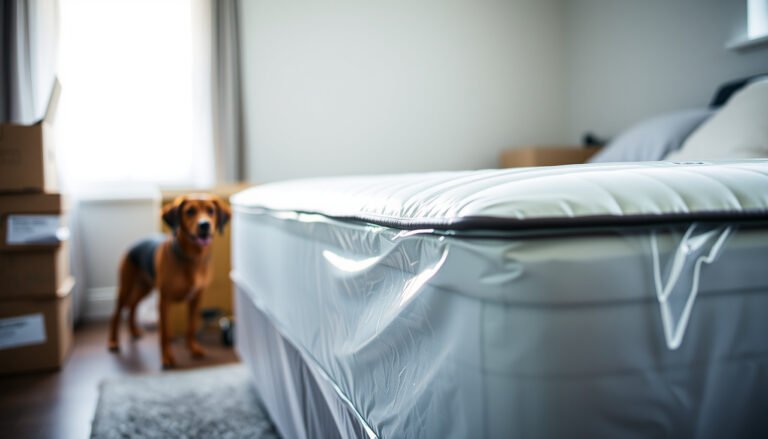Tips for protecting a latex mattress from pet hair during a move