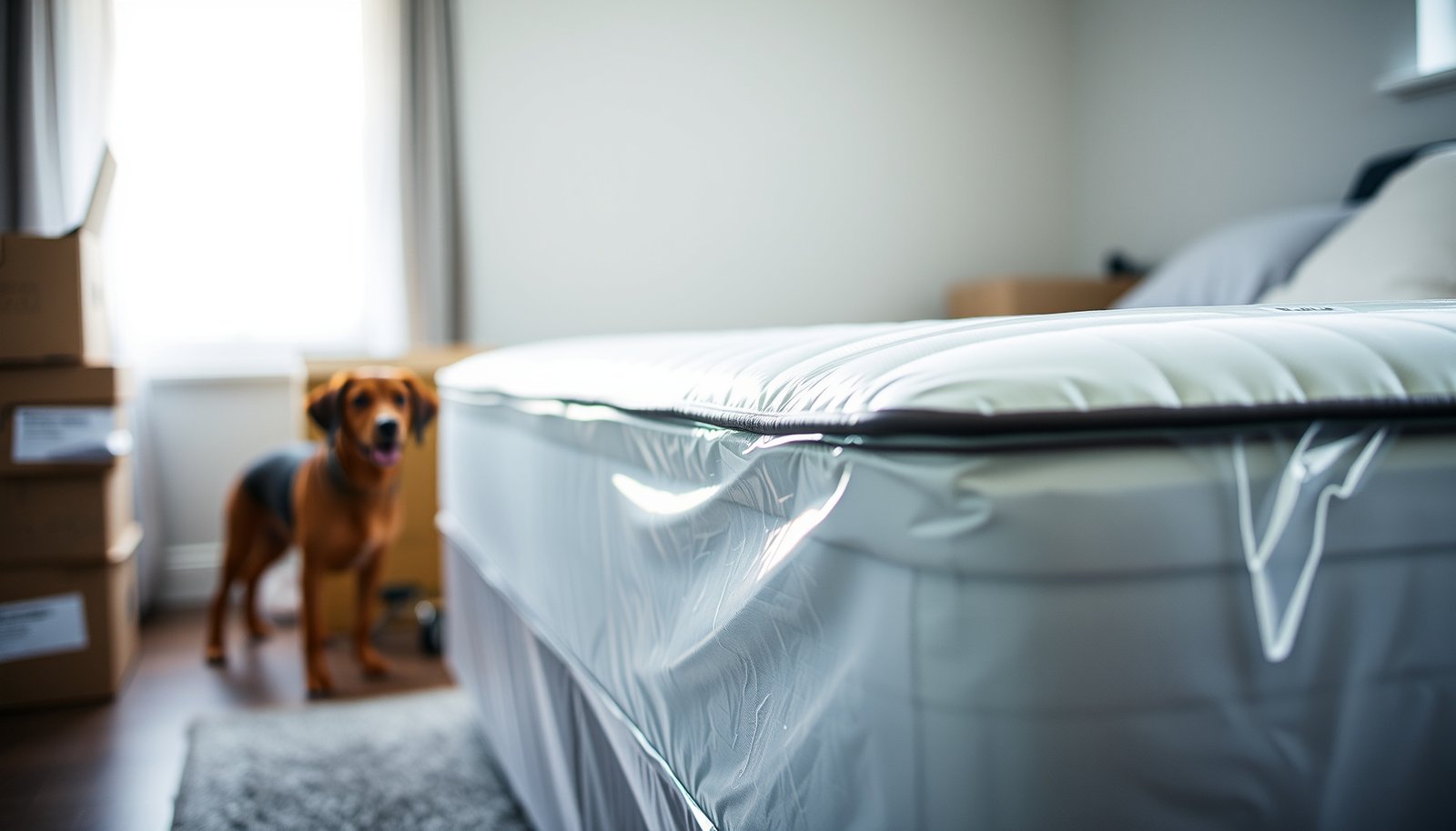 Tips for protecting a latex mattress from pet hair during a move