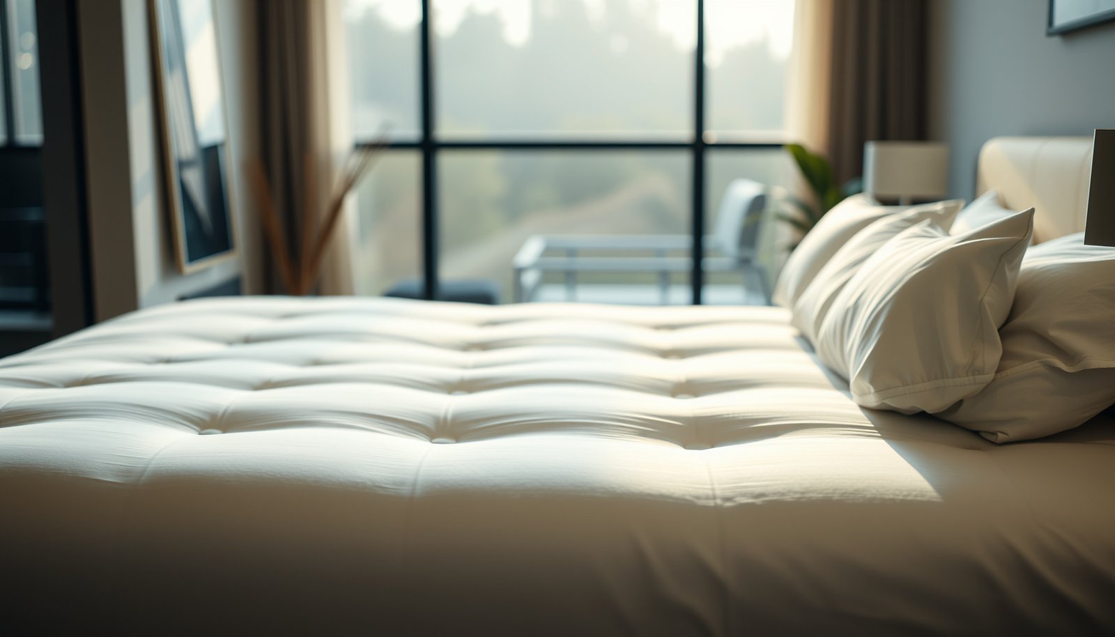 A firm mattress suitable for combination sleepers with asthma, showcasing comfort and support.