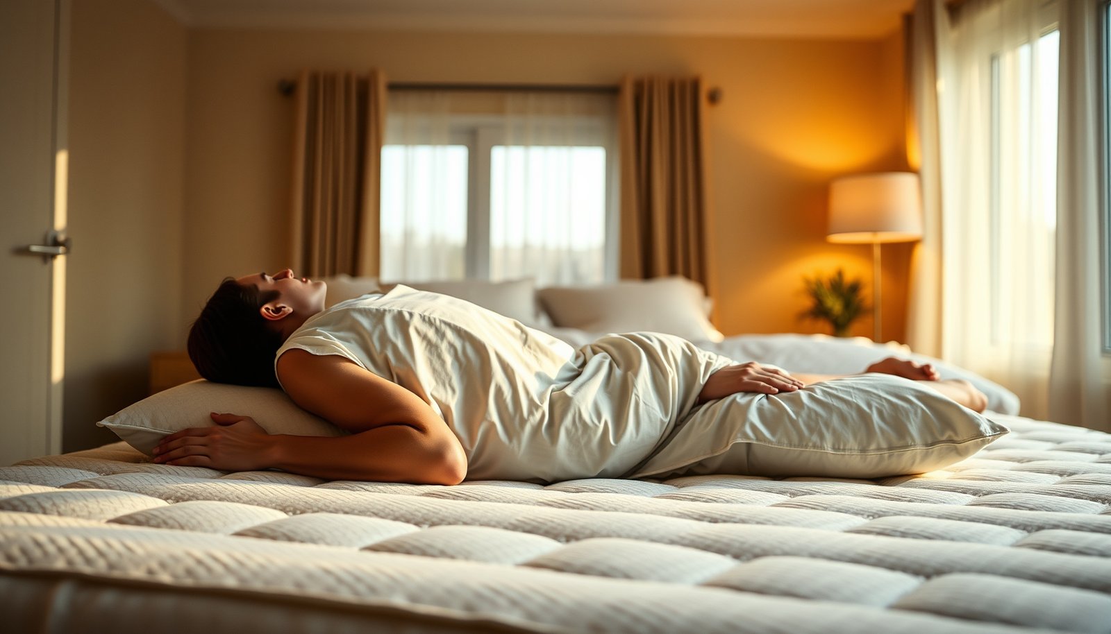 A guide on choosing the best cotton mattress for stomach sleepers with sciatica.