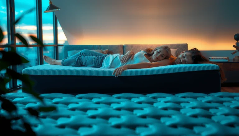 Couples choosing a memory foam mattress suitable for different sleep positions.